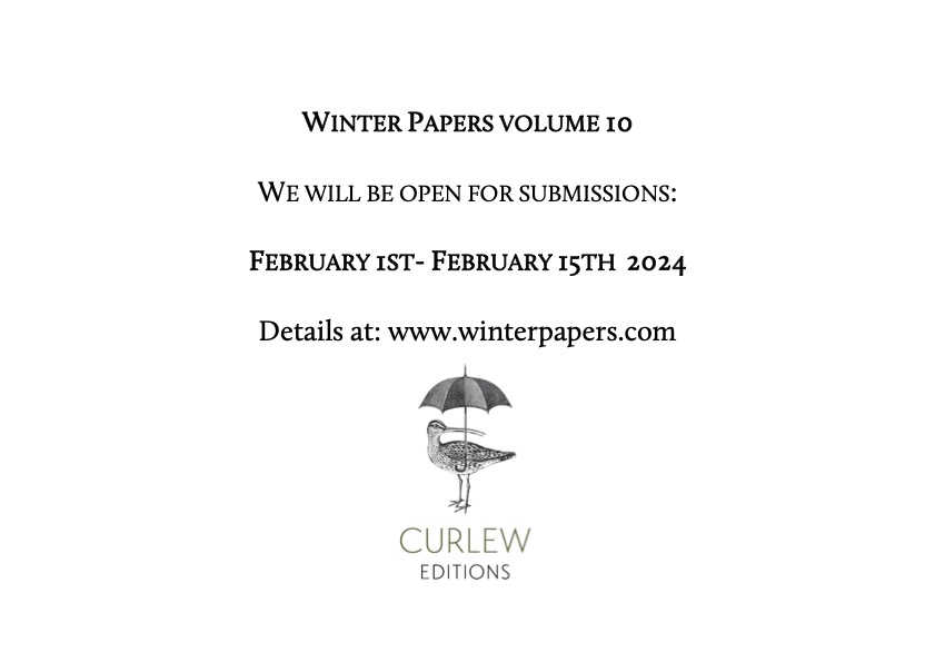We're open for submissions next month for volume 10. Really looking forward to seeing what comes in.📚📚