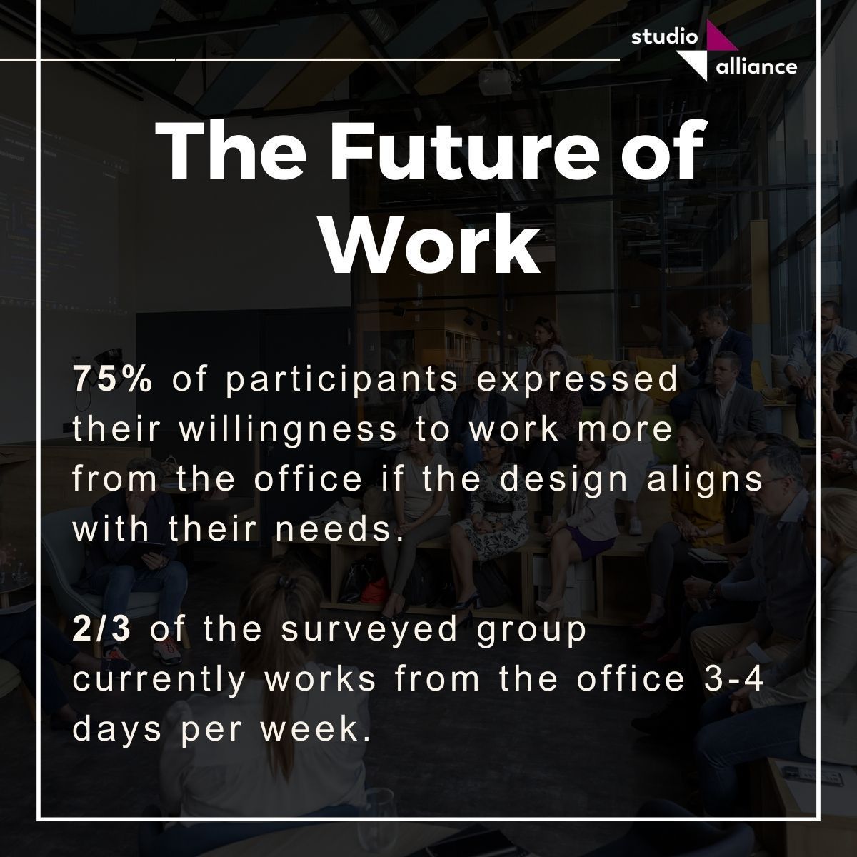 StudioAlliance_'s tweet photo. The future of work is ever-evolving - but what does this mean for workplace design? 🤔
Partnering up with DVM, @Ditt_nl and Dutcham, to explore the dynamic evolution of office spaces, our event asked attendees their thoughts... 💬
#studioalliance ##dvmgroup #ditt #futureofwork https://t.co/2rxgviXm8v