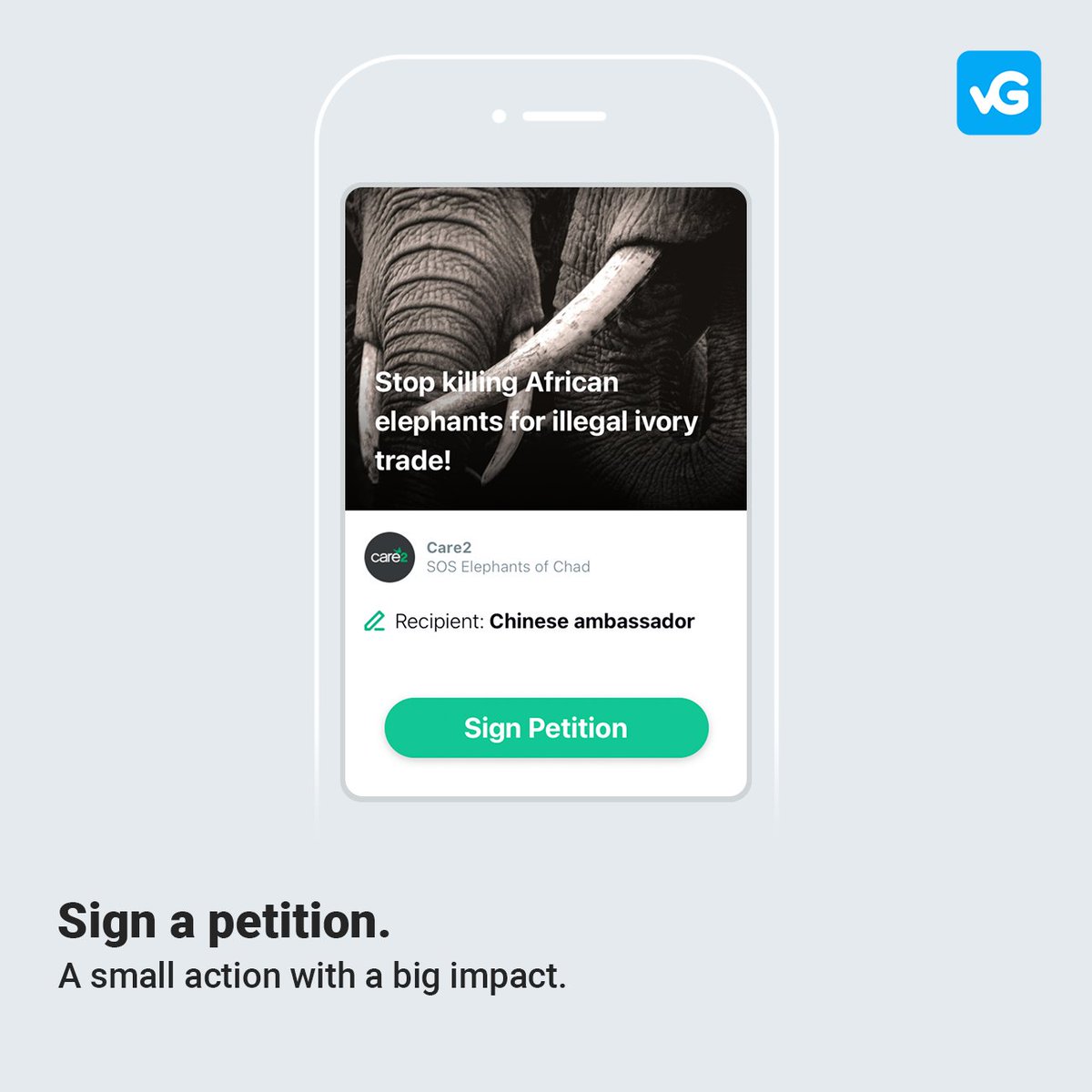 🌍💙 Introducing #petitions—a simple #action with a big #impact!

Your signature has the #power to shape the #future. 🌊🙌

Proudly partnering with <a href="/Care2/">Care2.com</a>. 💚

Explore petitions across 52 causes in the #viaGood app—your chance to make a difference is just a few clicks away.