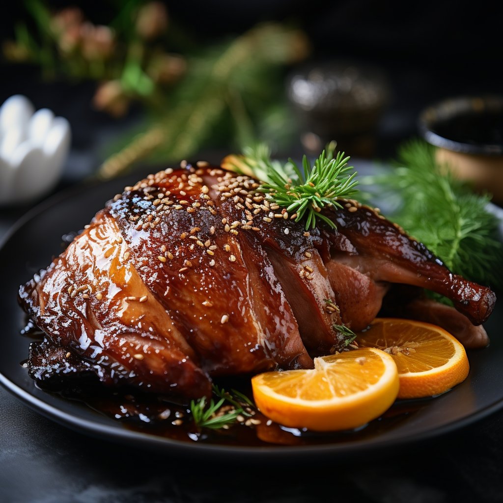 Craving an exciting new recipe? Try our 'Caramelized Pomelo BBQ Duck'. A winter delight! #BBQRecipe #FancyFox fox.dailyhabit.me/recipes/carame…