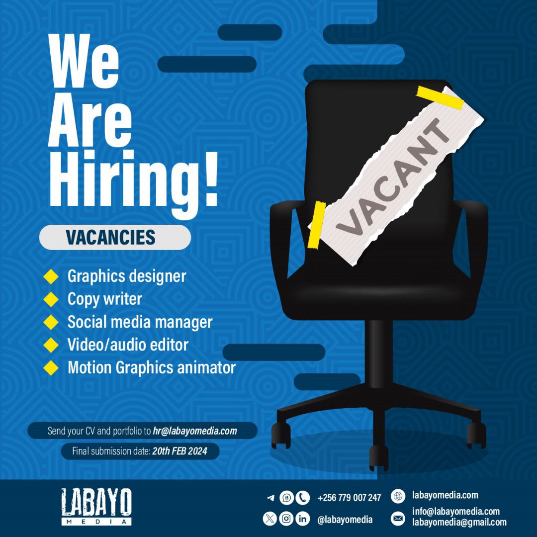LabayoMedia's tweet photo. Calling all ๐ฅท๐ฟ creative minds!
We want YOU! ๐ข๐ต๐พโโ๏ธโ๏ธ๐๐พ๐๐พ Send your CV and/or portfolio to hr@labayomedia.com by Feb 20, 2024. #labayo #hiring https://t.co/jTlLOpZeA8