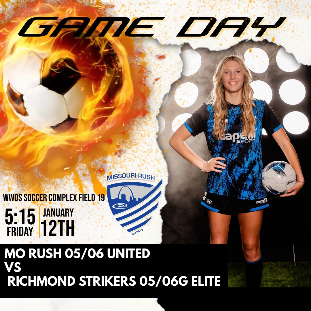 Game Day!  Welcome back Lulu!!  Play hard girls!
🏟️ ESPN WWOS Soccer Complex Field 19
⌚️5:15pm