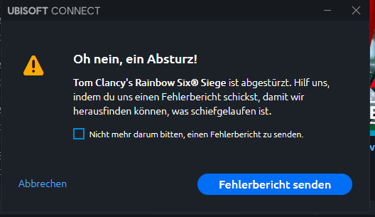 Mindcrusherr's tweet photo. @Rainbow6Game Like ever in the last 3-4 weeks...always the game crashes https://t.co/mhOHDXlCb5