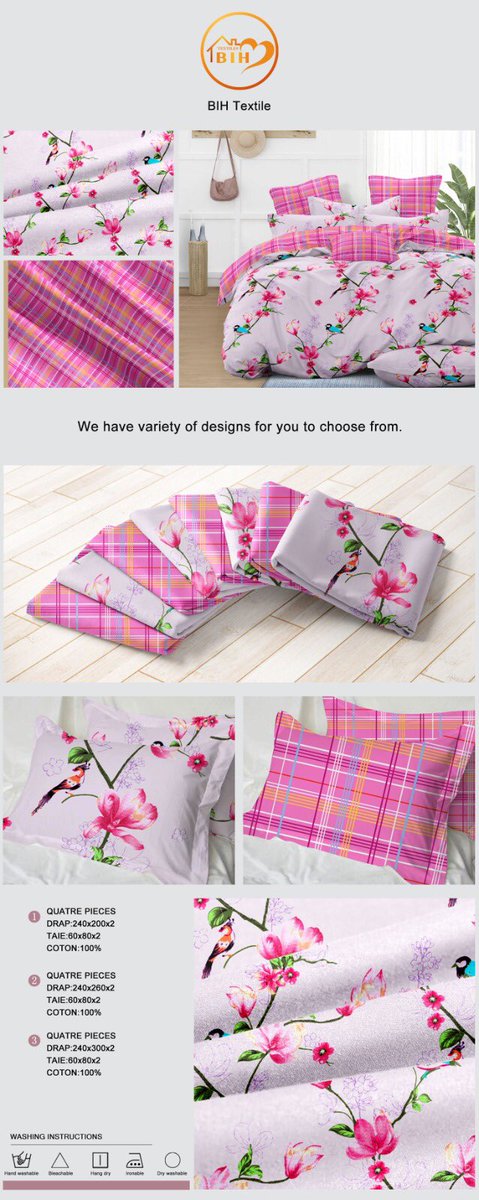 Arrivage 🔥
8500 frs une paire de draps pour lit de 3 places 
Deux paires achetées un cadeau offert 
Pour plus d’images  whatsapp 656930502