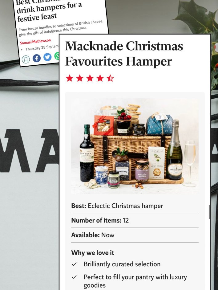 WHAT a Christmas it has been for <a href="/macknade/">Macknade</a> 🤩 

🗞️ 19 pieces of coverage - 15 of them national
📈 A 21% increase on sales from the previous year

Is a sold out product on your vision board for 2024? You know who can do it for you…