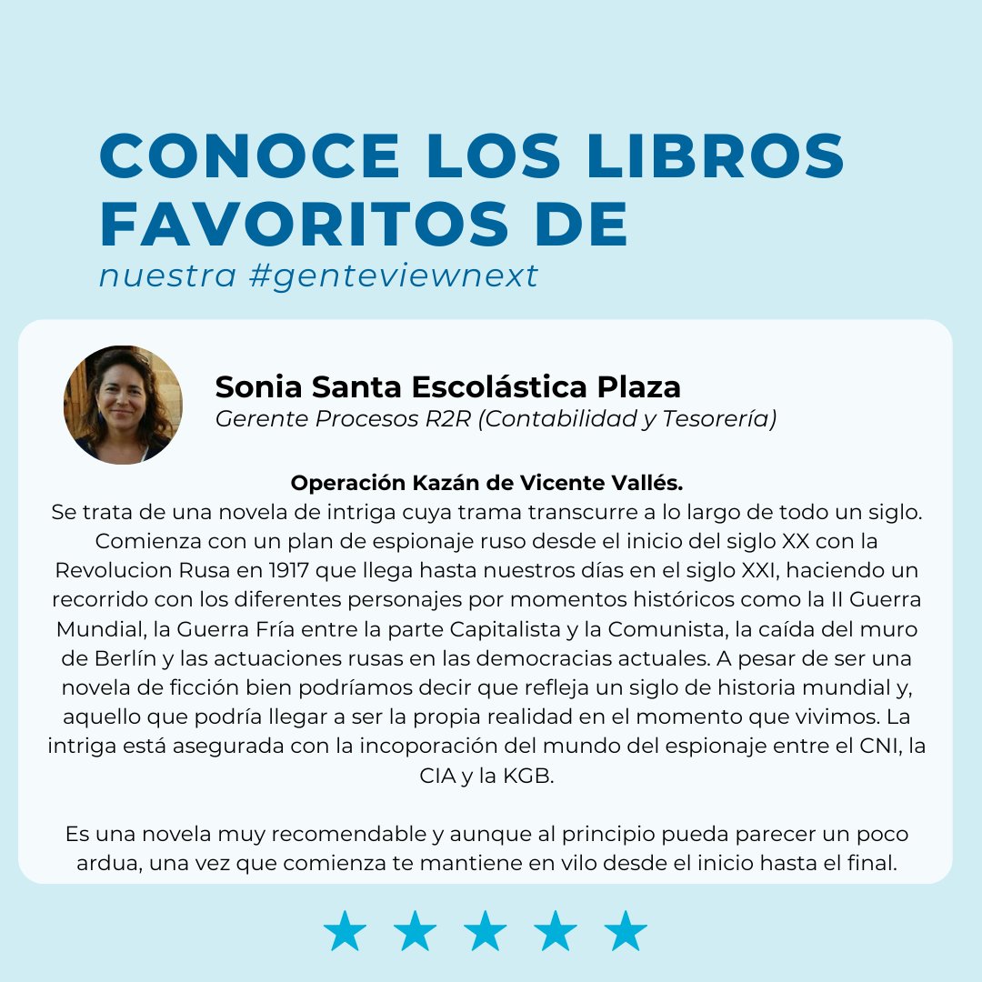 viewnext's tweet image. Volvemos con... Viernes de 𝙧𝙚𝙘𝙤𝙢𝙚𝙣𝙙𝙖𝙘𝙞𝙤𝙣𝙚𝙨! 👏😀

Nuestra #GenteViewnext nos recomiendan 𝙡𝙞𝙗𝙧𝙤𝙨 📚 traemos desde novelas intrigantes, historias de lucha y supervivencia, amor y cuentos

¿Qué hay mejor para comenzar el año? 💭💙

#RecomendacionesViewnext