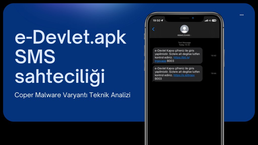 🚨Hedef e-Devlet değil, kullanıcıların bankacılık giriş bilgileri!🚨
🪝Geçtiğimiz haftalarda vatandaşlarımıza SMS yoluyla İBB Mezarlıklar Daire Başkanlığı adı kullanılarak oltalama saldırısı düzenlenmişti.
🔗 Raporun devamı ve dosyanın teknik analizi için: malwation.com/coper-varyanti…