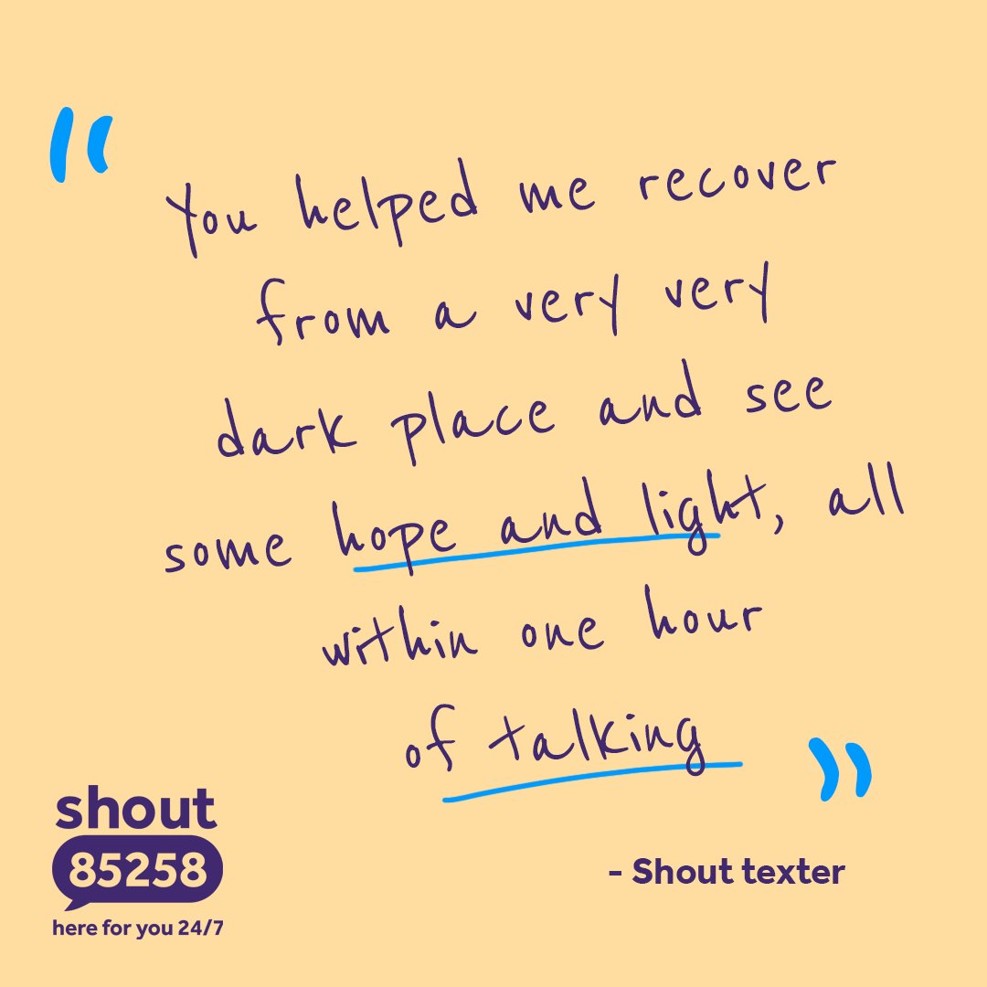 We equip all our volunteers with the skills they need to support texters like this one through our free training program. If you set yourself a #NewYearsResolution to give back, becoming a Shout Volunteer could be perfect for you. Read more: giveusashout.org/latest/an-intr…