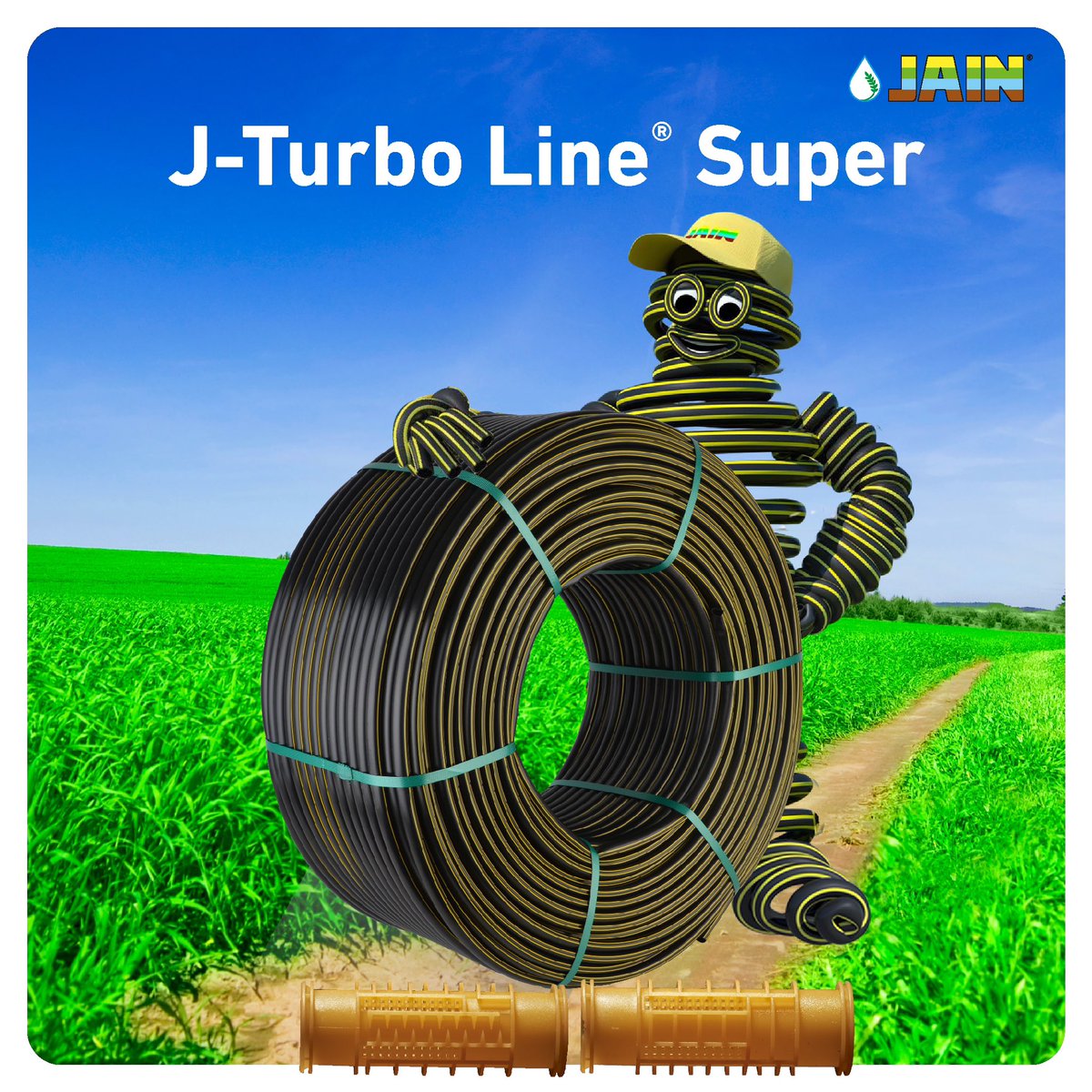 JainIrrigation's tweet photo. Set your farms in-line with gaining #MoreCropPerDrop with the J Turboline Super #DripLine by #JainIrrigation 🌱
✔️ Individual Double Filter
✔️Multiple Outlet Holes
✔️ Stringent Quality Control
✔️ Dynamic Self-Cleaning Mechanism
#JainDrip #TurbolineSuper #JainTurbolineSuper #Driplines #JainDriplines #Agri #AgTech #JISL