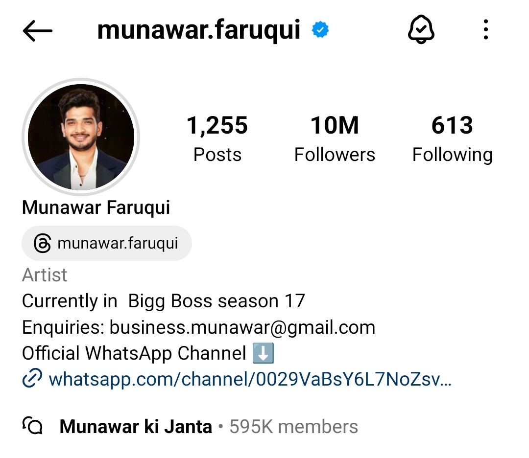MSPadhan7's tweet photo. Congratulations CHAMP @munawar0018 for the remarkable achievement on reaching 10 MILLION INSTAGRAM FOLLOWERS. The fastest and highest in BB17 history
#MunawarFaruqui𓃵
#munawarfaruqui
#Padhan
10M IG LOVE FOR MUNAWAR https://t.co/XD4jZh72vQ