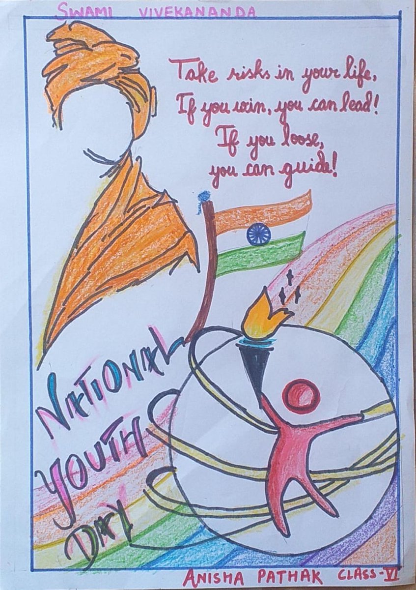 kvumroi's tweet photo. Celebration of National Youth Day on 12th January, 2024. Painting and Poster making.
#NationalYouthDay  #KVS https://t.co/EPqnH0On4v