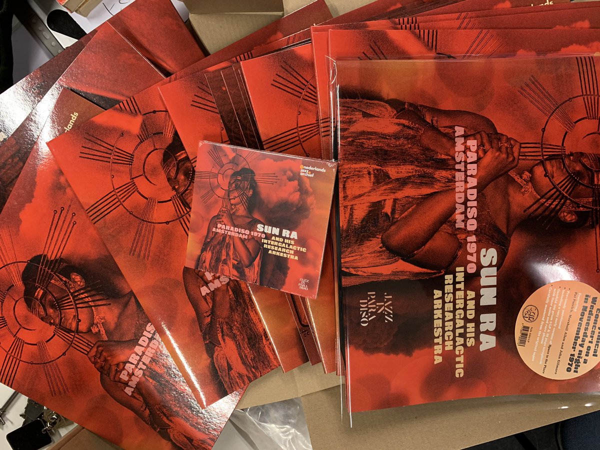 Sun Ra listeners all over the world and in the universe! We have new stock from our latest release <a href="/SunRaUniverse/">Sun Ra Arkestra</a> @ <a href="/ParadisoAdam/">Paradiso Amsterdam</a> 1970! Please order at your local record shop or at jazzarchief.nl/product-catego… #sunra #paradiso #amsterdam #1970s