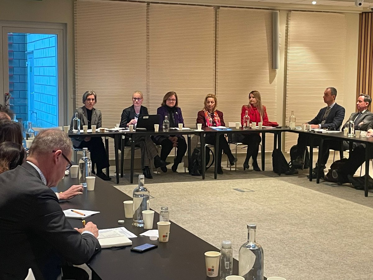 Eupolcopps's tweet photo. A/HoM Karin Limdal presented the Mission’s Six Monthly Report to the European Council Committee for the Civilian Aspects of Crisis Management. She also met with PSC Ambassadors. EU MS expressed full support for the Mission’s work, whilst looking ahead to future possibilities. https://t.co/Cn2p2OAa1M