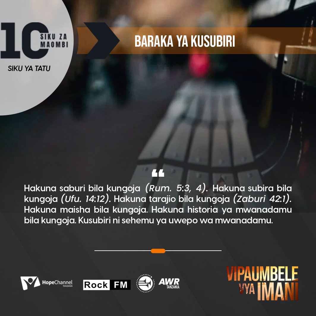 hopechanneltz's tweet photo. Siku 10 za Maombi, Baraka ya Kusubiri. https://t.co/N1leKuX87m