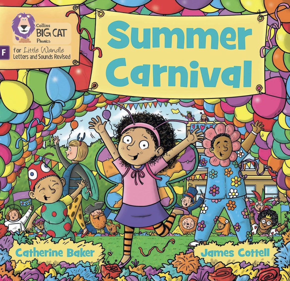 Out next month,here’s the cover artwork for ‘Summer Carnival’,a very busy,colourful &amp; fun book I worked on last year. Excited to get back to illustrating after a nice break😄 #illustration #coverreveal #freelance #artwork #art #coverart #carnival #summercarnival #illustrator 🎡🥳