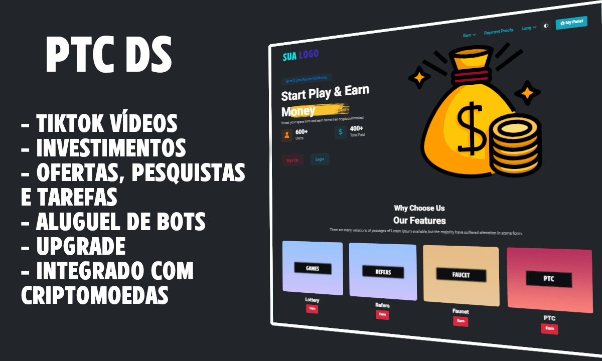 designmp2's tweet photo. Novo PTC DS 3.0 acaba de chegar. O script PTC mais completo e robusto do mercado.  Agora com possibilidade de divulgar vídeos do Tiktok, investimentos e jogos. 

https://t.co/jnzUMFpRWH

#ptc 
#scriptptc 
#shares 
#tiktok https://t.co/HcYEHT8RZT