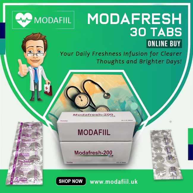 Revitalize your days with Modafresh! 🌞 Unlock a daily infusion of freshness for clearer thoughts and brighter days.
Order Now: shorturl.at/yDW68
#ModafreshAtYourDoorstep #ModafinilOnlineHub #ModafreshDelivery #SmartShoppingModafresh #ModafinilExpress #ModafreshDeals