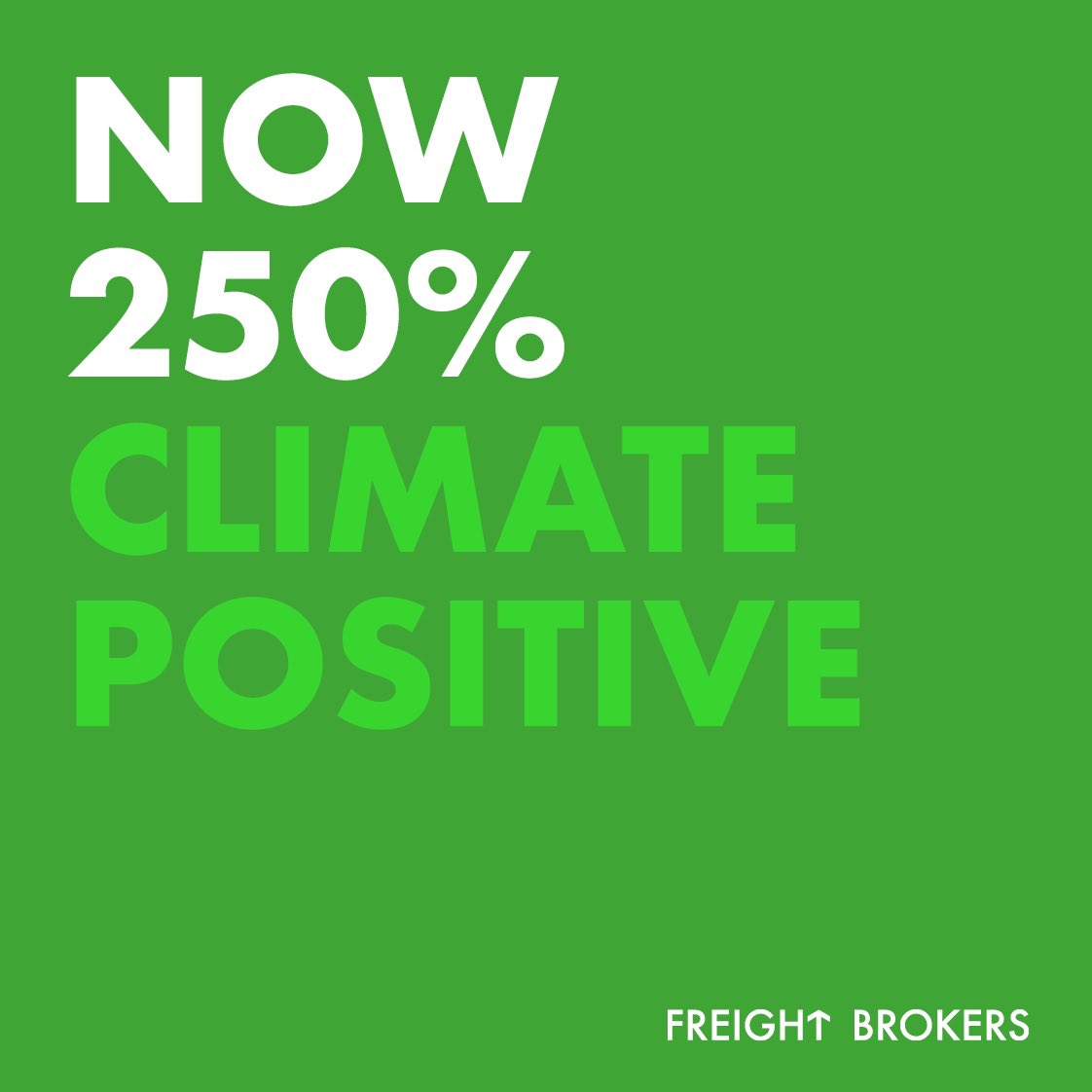 FreightBrokerss's tweet photo. 250% CLIMATE POSITIVE WITH @FreightBrokerss 💚 https://t.co/lvG46hyUvG