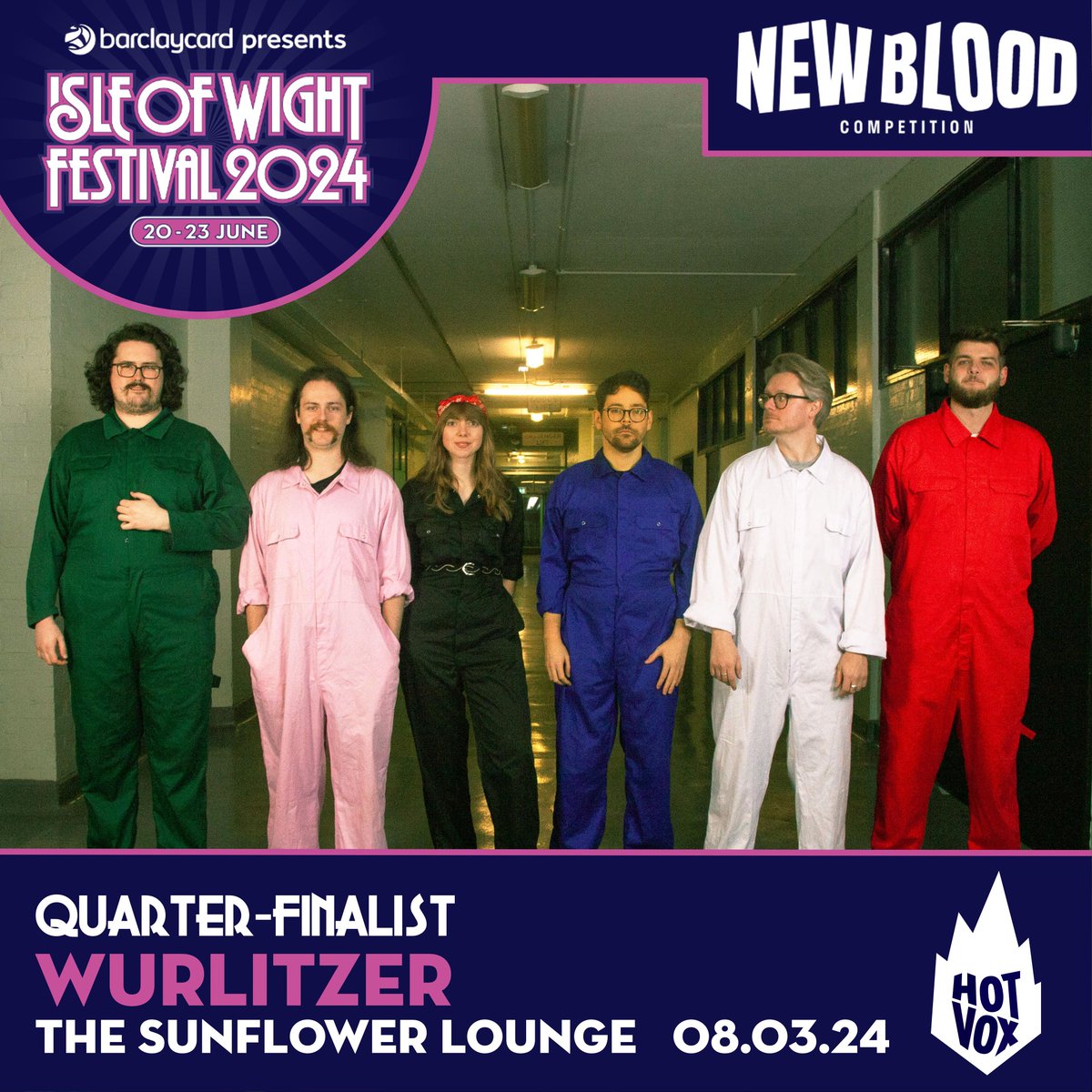 We are so excited to be playing this <a href="/IsleOfWightFest/">Isle of Wight Festival</a> competition. Tix on sale 15th Jan