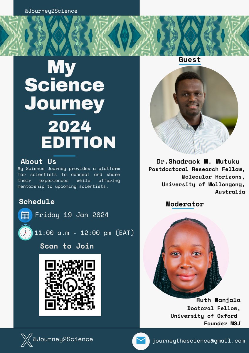 🌟#MyScienceJourney Webinar Alert with Dr. @Shady_Mulinge✨🚀 👨‍🔬 Speaker Profile: - Postdoctoral Fellow, @MolHorizons @uowresearch @EllisMSILab 🇦🇺 - Completed PhD @UniofAdelaide in 2020 - Expert in spatial mapping of lipid profiles in clinical prostate tissues using #MALDI-MSI