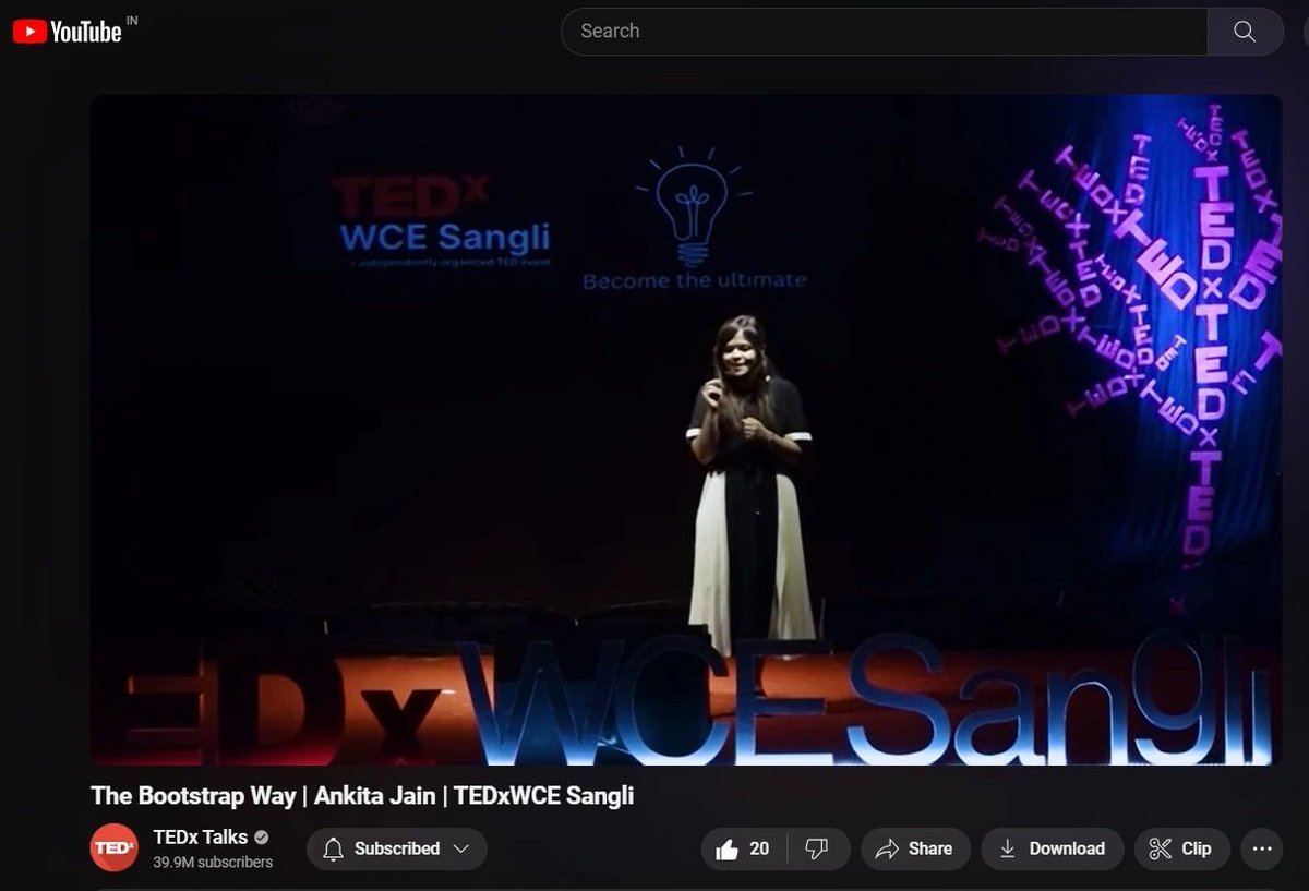 🚀 Exciting News! I am delighted to share my first-ever <a href="/TEDx/">TEDx</a> Talk🌟
The whole experience was mesmerizing and something that I will cherish for the rest of my life <a href="/GoPaisaCom/">GoPaisa.com</a> <a href="/Earnlyindia/">Earnly</a> 
Catch my talk on the official #TEDx YouTube channel: youtube.com/watch?v=FzxmRH…