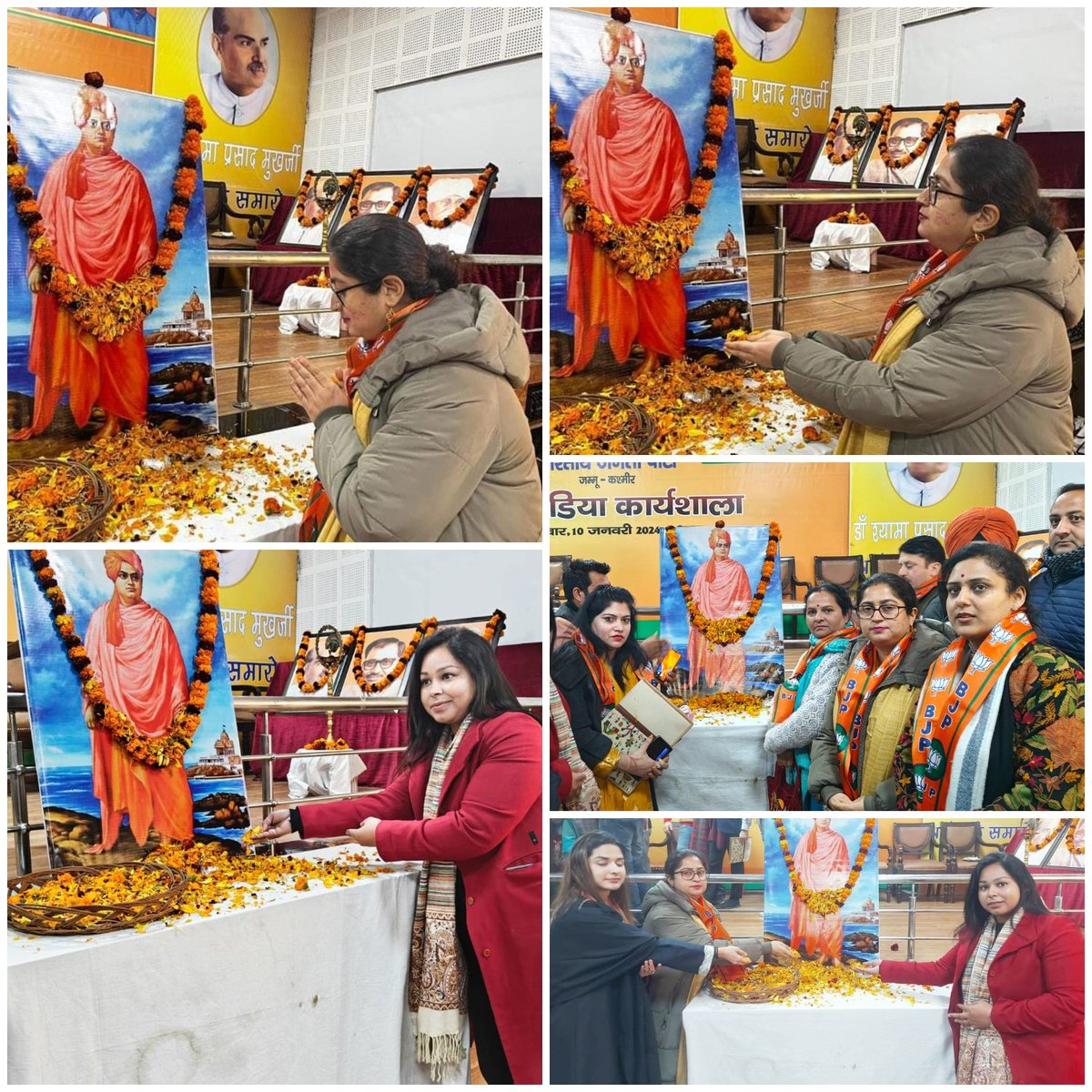 JammuSouth's tweet photo. "उठो, जागो और तब तक मत रुको जब तक लक्ष्य की प्राप्ति ना हो जाए।"विश्व पटल पर भारतीय संस्कृति का परचम लहराने वाले युवाओं के प्रेरणा स्त्रोत एवं युग प्रवर्तक #स्वामी_विवेकानंद जी की जयंती पर उन्हें कोटिशः नमन और समस्तदेशवासियों को राष्ट्रीय युवा दिवस की हार्दिक शुभकामनाएं@BJPMM4JK https://t.co/X732TslwR4
