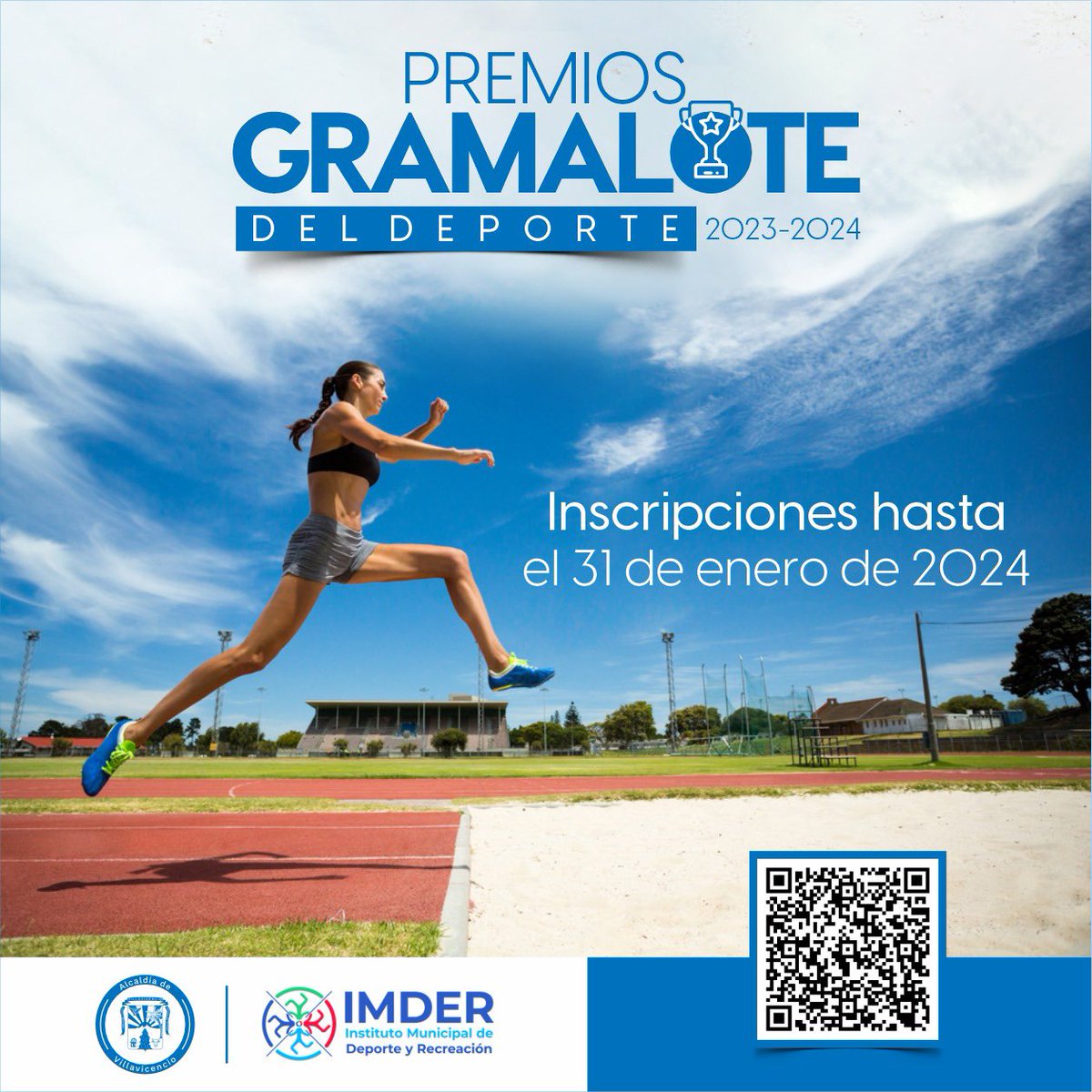 villavoimder's tweet photo. 🏅💙¡Es hora de postularte a los premios Gramalote 2023-2024! 

Reconocemos los logros de nuestros deportistas que con esfuerzo y disciplina dejan en alto el nombre de Villavicencio. 

✅ Si cumples los requisitos, no dudes en postularte a una de las 11 categorías, ¡Te esperamos! https://t.co/XSRIGKZEA4