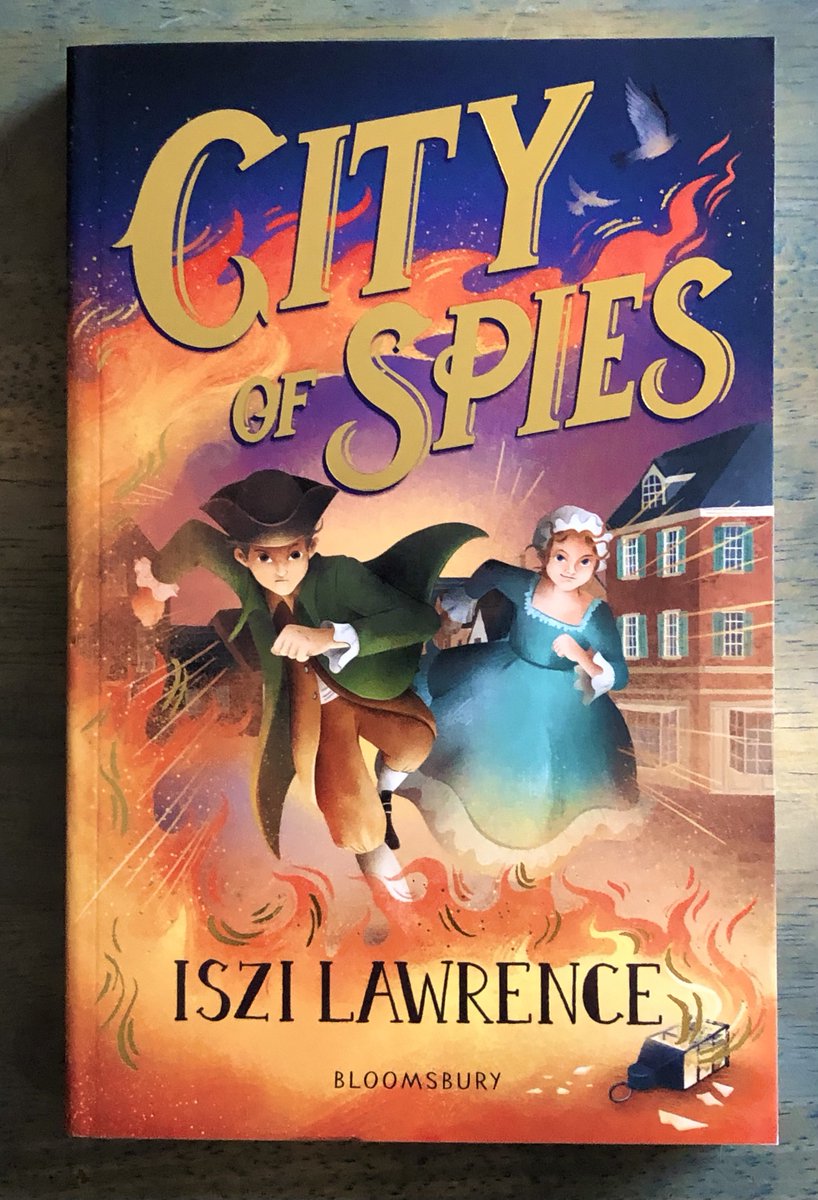 CarolineLawrenc's tweet photo. My husband & I are fighting over who gets to read @iszi_lawrence's new book #CityOfSpies, an adventure set in New York during the American Revolution. It features George Washington, James Rivington & Benedict Arnold, (buried in a Battersea church near me!) https://t.co/9HINf2PR82 https://t.co/mv6upy9QHv