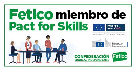 🔝#Fetico es miembro del #PactForSkills: 

🤝🇪🇺Nos unimos a la Comisión Europea y a otras organizaciones europeas comprometidas con la mejora de las competencias de las personas trabajadoras para un mercado laboral europeo más resiliente ante los continuos cambios.