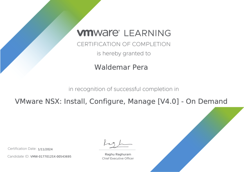 WaldemarPera's tweet photo. @VMware (by @Broadcom) #MultiCloud #VCF #RunNSX #Learning - Updating knowledge @VMwareCloud @VMwareVCF @VMwareNSX #vExpert #vExpertMultiCloud #vExpertNSX #vExpertSecurity @vExpert https://t.co/SWJ4NtyYiY