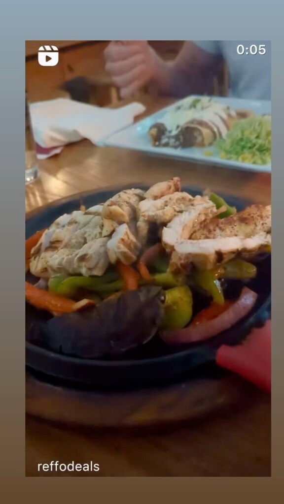 We’re all about Fajita Friday. Thanks for the video <a href="/reffodeals/">ReffoDeals</a>. Watch #Instavideo:instagr.am/reel/C2AA8SQrh…