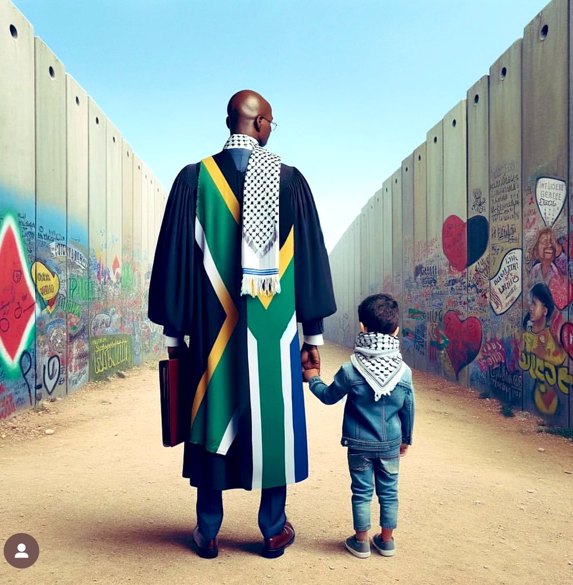 Thankyou to South Africa 🇿🇦❤️for standing up for the people of Palestine 🇵🇸🕊️#ICJ #GenocideConvention #Ceasefire_In_Gaza_ 
(Pic. by Awnie Eshtaiwe)