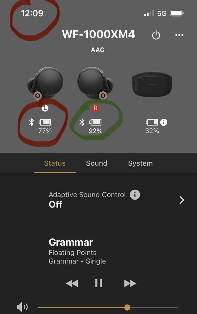 imkirabo's tweet photo. @Sony WF-1000XM4 seriously? 👀
Just after updating! #sony #earbuds https://t.co/WbWPHLhmBV