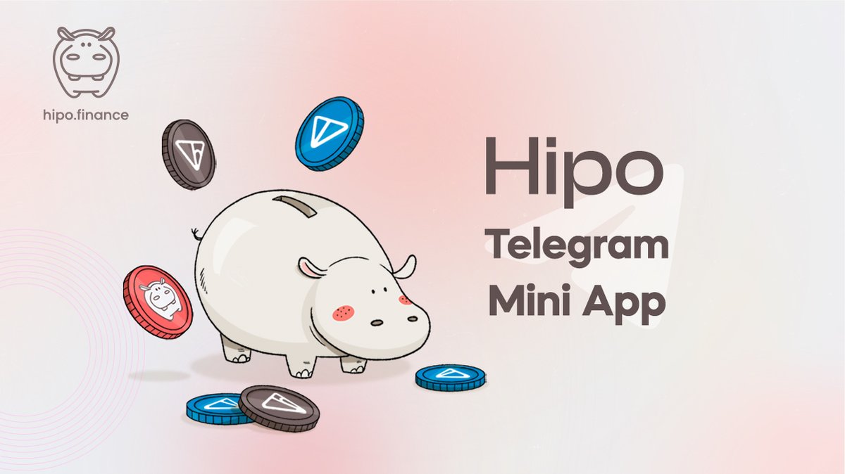 hipofinance's tweet photo. 💎 Hipo Telegram Web App is Live!

🚀 Now, you can Connect your wallet and stake your TON, all without leaving Telegram! 

 Check Hipo Telegram Web App and share your opinion with us:
👉 https://t.co/YS8R9ltUGh https://t.co/vb1N8LQO3z