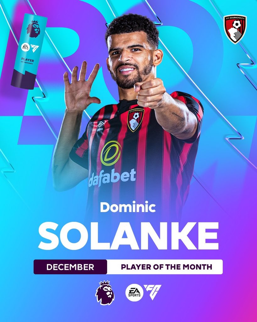 DomSolanke's tweet photo. The @premierleague player of the month🤩. Thank you to the team, staff and you fans that have helped towards me getting this award! Appreciate all the support!🙏🏾❤️. https://t.co/Nh0S4PZDvp