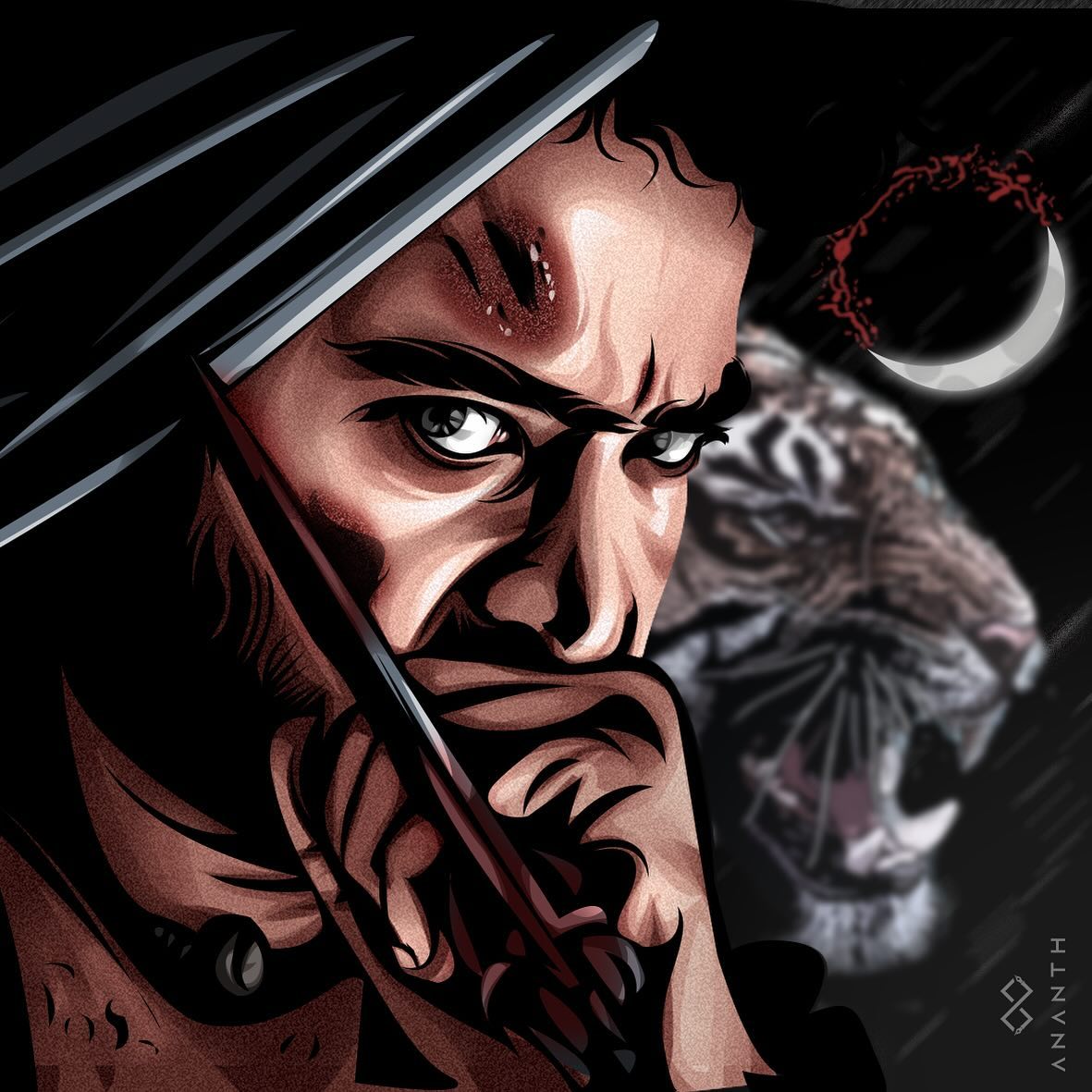 NTRTHELEGEND's tweet photo. Beautiful piece of ART 🔥 @DevaraMovie 
Art by @ananthtalam 
#ManOfMassesNTR #devaraglimpse #Devara https://t.co/E2AEl0KDQi