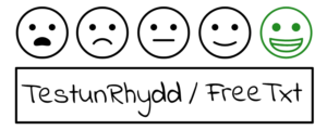 1. Rydyn ni'n falch o lansio TestunRhydd – pecyn cymorth dwyieithog ar-lein ac am ddim i ddadansoddi a delweddu data testun rhydd (o arolygon, holiaduron ac ati) yn Gymraeg a Saesneg freetxt.app
