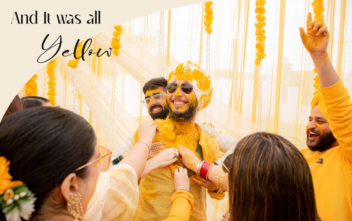 Frameandmotion's tweet photo. "Capturing the vibrant hues of joy as @er.kpsingh embraces the Haldi ceremony! 🌿✨ #CelebrationOfLove #HaldiMoments #ClientLove"
.
FRAME AND MOTION PICTURES
.

#Frameandmotion #f&amp;m #weddingday #Jammucity #jammuwedings #jammu #createwithcanon #IndianWeddingBliss #HaldiCeremony https://t.co/i7OSxUuEhZ