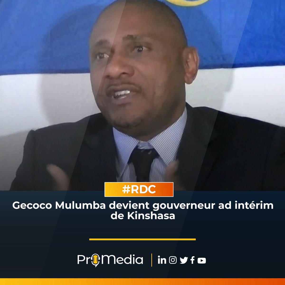 royalgroupoff's tweet photo. #KINSHASA : Gecoco Mulumba devient gouverneur ad intérim de Kinshasa https://t.co/826qfxaAaG