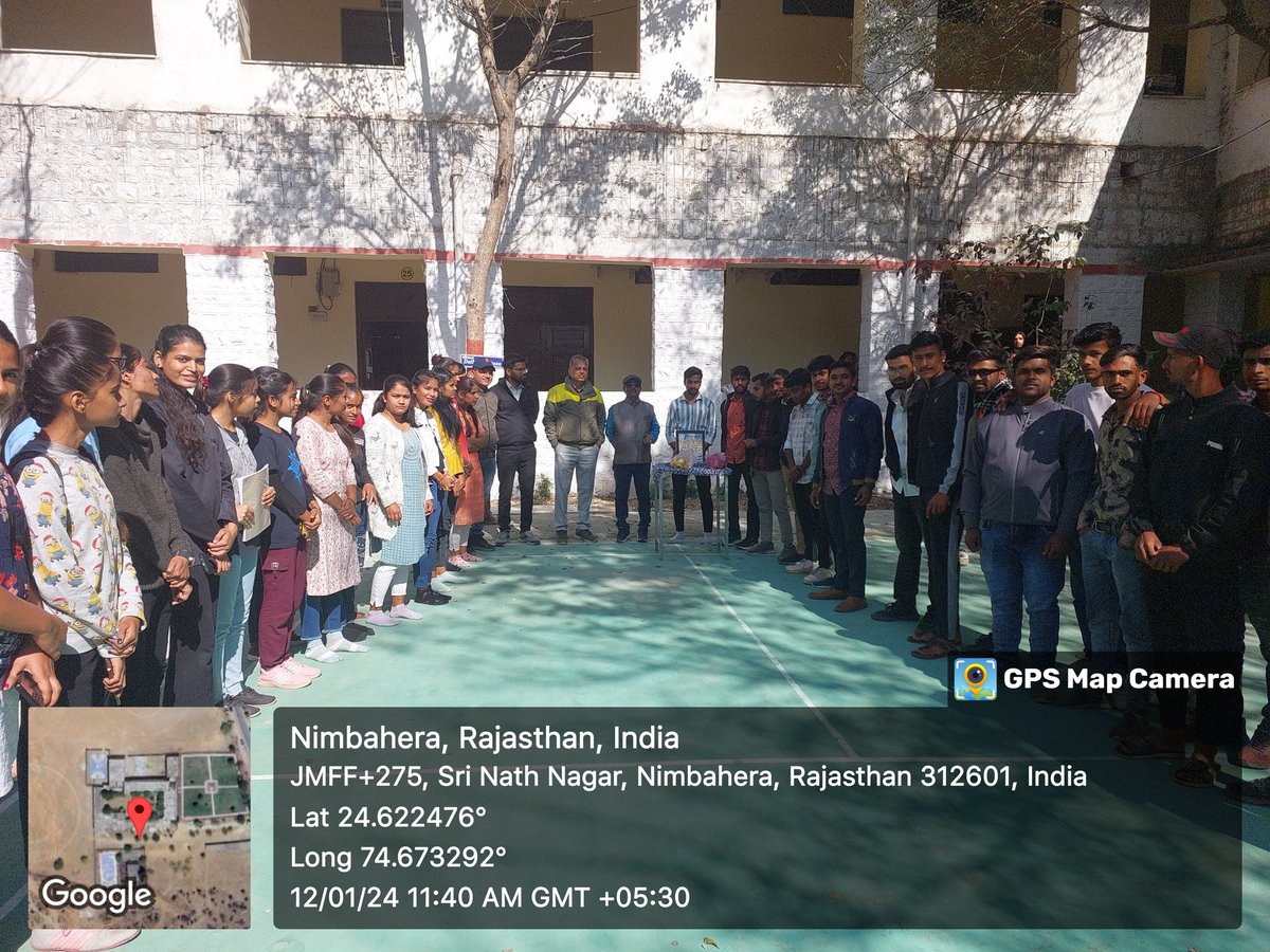 nssgcnbh's tweet photo. NSS unit of Nimbahera Govt P.G. College watching live telecast of inaugural ceremony of #NationalYouthFestival2024 and also celebration of Vivekanada Jayanti as National Youth Day @NssRajasthan @bhagwan_prof @DrNeelam_Sethi https://t.co/yFIowVtb7w