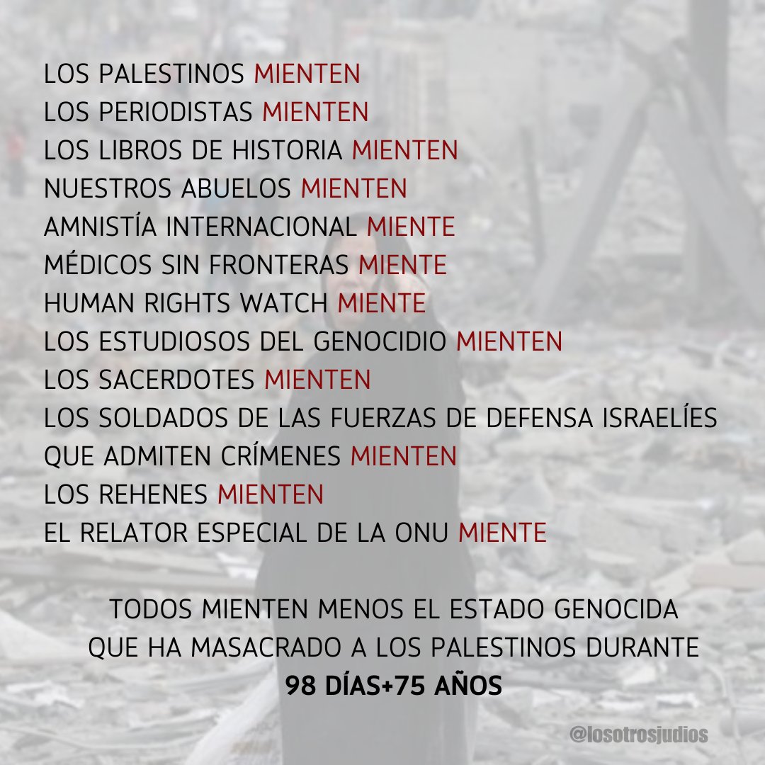 ¡¡¡Todos mienten!!! 😱😱

#EndIsraelsGenocide #EsGenocidio