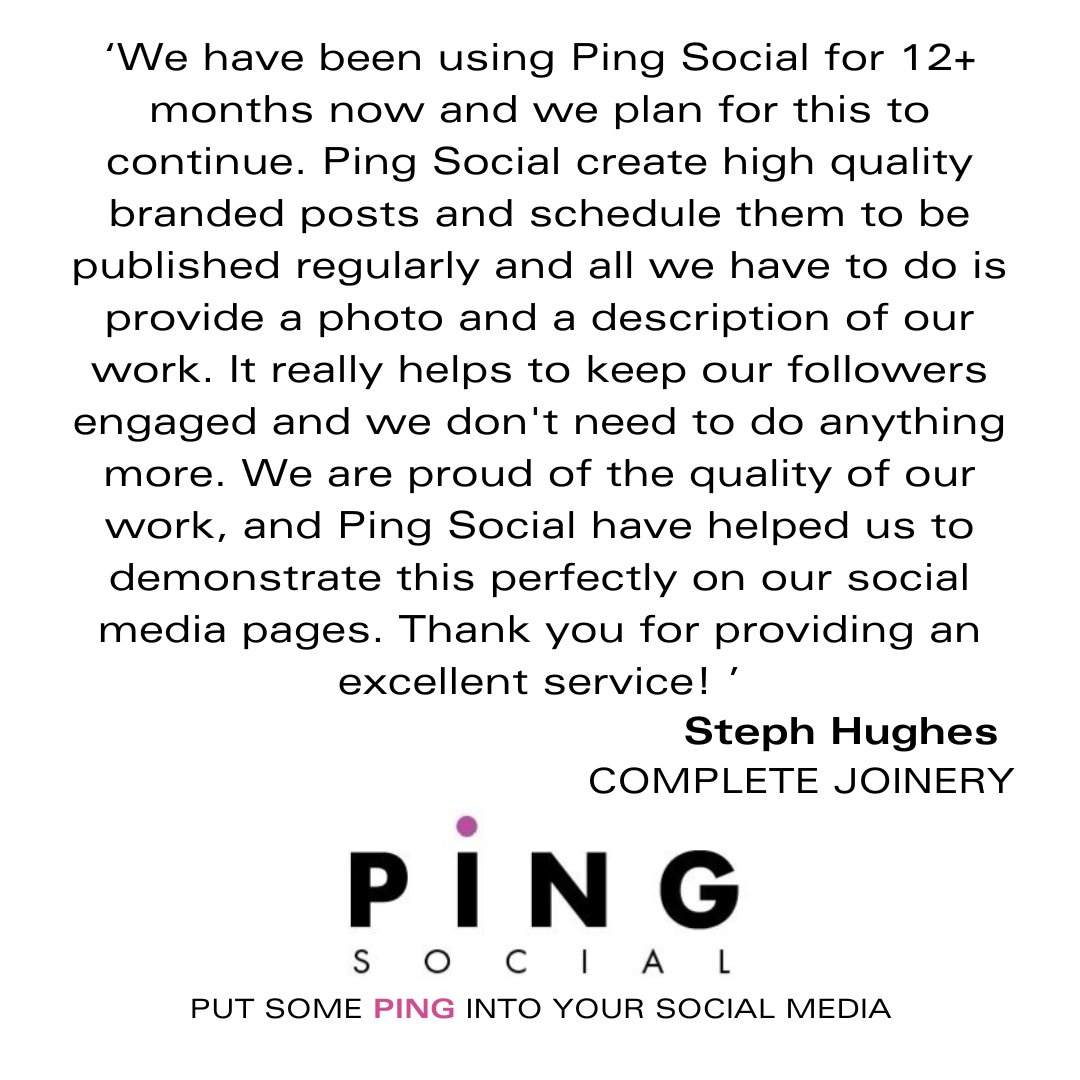 We love the variety of clients we have at Ping Social ❤️ (aside from they are all fabulous!), when we start with a new client, we REALLY get to know them and their business. That way, we can walk, speak and act as one of the business and promote you, as you ❤️