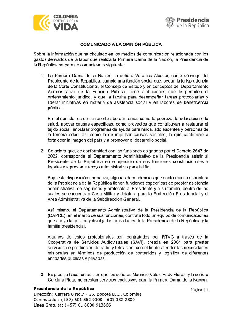 ANIABELLO_R's tweet photo. La amiga, el fotógrafo y el maquillador de Verónica Alcocer no tienen funciones en el exterior. ¿Por qué viajan con ella?

Eso no queda claro en el extenso comunicado de presidencia que le da la razón a la investigación de @lasillavacia https://t.co/sEFc0XcAaw