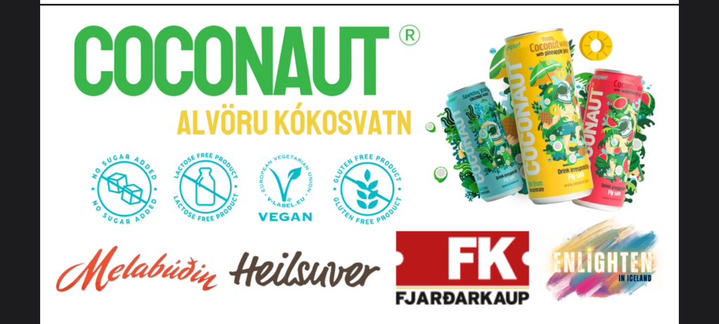 Alvöru kókosvatn….. loksins fáanlegt á Íslandi 🍸