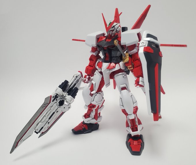#SEEDガンプラミッション こんなちょうどいいキャンペーンやってたのか!部分塗装のつもりがほぼ全身塗ることになったレッドフレームとカレトヴルッフもっかい貼るね!