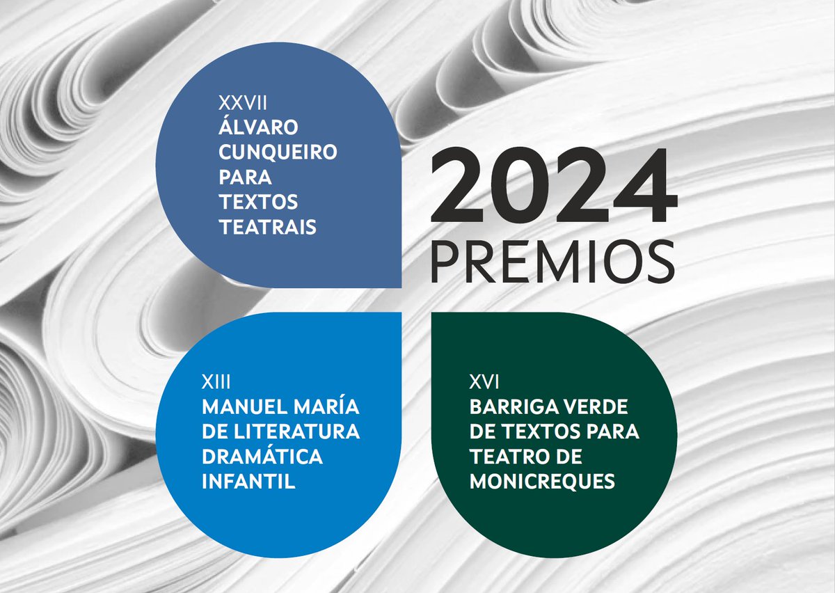 GALIX_'s tweet image. Convocados os premios de teatro infantil e xuvenil de AGADIC. Podes consultar toda a información AQUI: galix.org/2024/01/convoc… @CulturaXunta #Agadic #teatroinfantil #teatroxvenil #monicreques #premioManuelMaría #premioBArrigaVerde #gálix #ibbygalicia