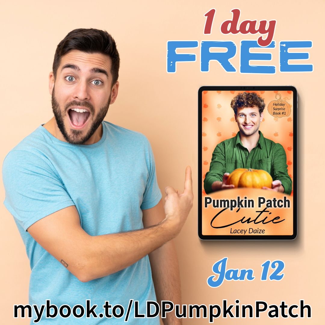 Surprise! Have a happy Friday with a random freebie! Grab Pumpkin Patch Cutie today only at mybook.to/LDPumpkinPatch

#mpreg #mmromancebooks #gayromancebook #omegaverseromance #freebooks