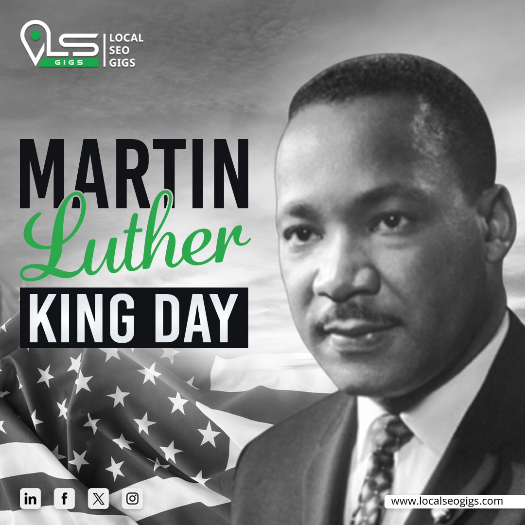localseogigs's tweet photo. Let's remember Dr. Martin Luther King Jr., a champion of equality and justice.

Today, we honor his legacy and strive for a world of understanding.

#martinlutherking #mlk #martinlutherkingjr  #localbusiness #seomarketing #localseoservices #localseogigs #localseonyc #newyork https://t.co/qkuqB8arTi