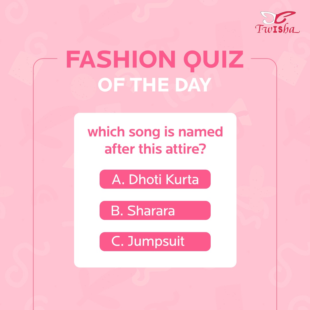 Twishaxpressio2's tweet photo. Here’s a hint- Shamita Shetty was the face of this hit bollywood song. ​

#twishaxpressions #sharara #shararasuit #shararadesign #shararaset #shamitashetty #kidstyle #kidzfashion #cutekidsfashion #kidswear #kidsstyle #comment #comments #quizanswer #answerquiz #quiz #quiztime https://t.co/OwvloOEeE4