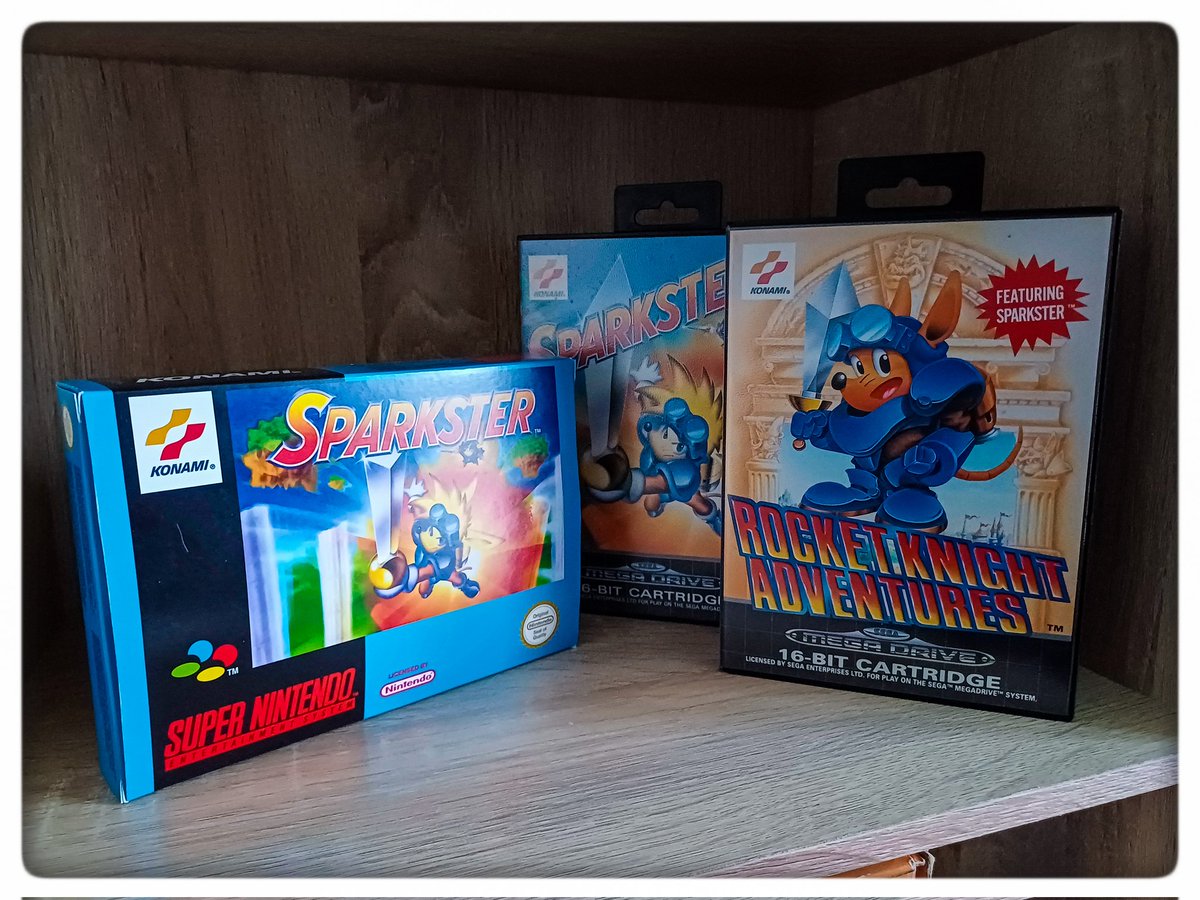 MisterKyleHyde's tweet photo. Les boiboites du jour 💥 #forcement #rocketknight #rocketknightadventures #sparkster #sega #nintendo #megadrive #supernintendo #konami #lrg #retrogaming #leretourquifaitPLAISIR ❤️🔥 https://t.co/bLadocKRJc